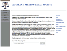 Tablet Screenshot of medicolegal.co.nz